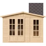 TIMBELA Gartenhaus 1,99 x 3,32 m Beige