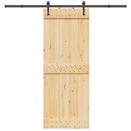 vidaXL Narvik rechts 80 x 210 cm Braun/Schwarz
