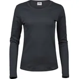 Tee Jays Damen Interlock T-Shirt langarm 590 dark grey (solid) M