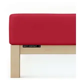 schlafgut Soft Contact 140 x 200 - 160 x 200 cm red deep