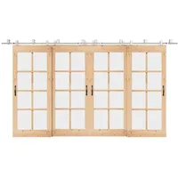 vidaXL Schiebetür-beschlagsatz 200 Cm Edelstahl Silbern - Vidaxl