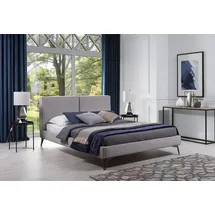 aea Luxus Schlafzimmer Bett 160 x 200 cm Grau