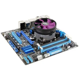 Cooler Master X Dream i117 CPU-Kühler für LGA 1200 Sockels - Low-Profile Kühlsystem mit 60.4 mm und kreuzförmigem Design, geräuscharmer 95mm Lüfter (19 dBA, 1800 U/min), Push-Pin-Clip-Installation