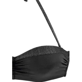 JETTE Bügel-Bandeau-Bikini Damen Schwarz 34 Cup B