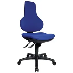 Drehstuhl ohne Armlehnen blau