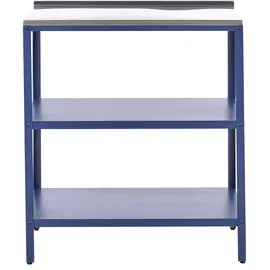Beliani Outdoor-Kücheninsel Vilama blau