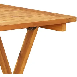 vidaXL 3-tlg. Bistro-Set Grau Polypropylen und Massivholz