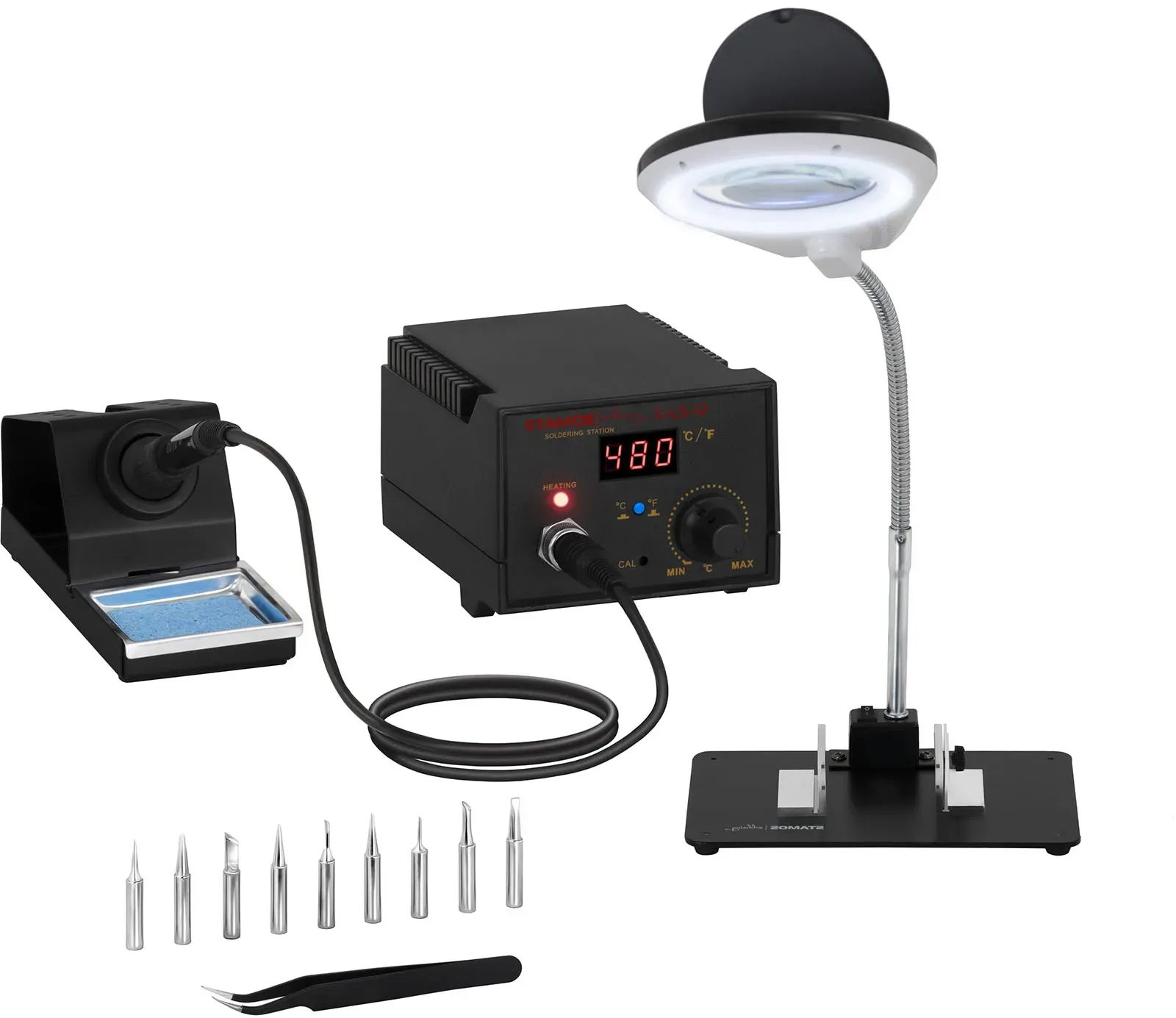 Stamos Soldering Set digitale Lötstation - 65 Watt - LED S-LS-12