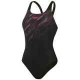 Speedo Badeanzug »Womens HyperBoom Placement Muscleback«, schnell trocknent, pink