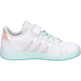 adidas Grand Court 2.0 Kinder Ftwr White/Iridescent/Halo Mint 30,5