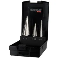 Ruko Stufenbohrer-Satz HSS, geschliffen in Kunststofkassette (ABS) Oberfläche blank