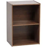 Iris Ohyama Modernes Bücherregal 2 Etagen 40 x 0 x 0 cm Braun