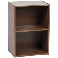 Iris Ohyama Modernes Bücherregal 2 Etagen 40 x 0 x 0 cm Braun