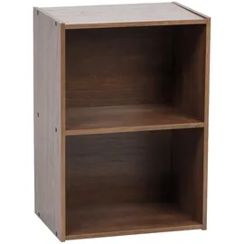 Iris Ohyama Modernes Bücherregal 2 Etagen 40 x 0 x 0 cm Braun