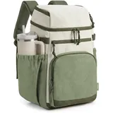 TOURIT Isolierter Kühlrucksack 30 Dosen, Auslaufsichere Lunch Kühltasche mit Zwei Fächern Leichter, wasserdichter Kühlrucksack für Damen und Herren Ideal für Strand, Camping, Picknick, Wandern Reisen