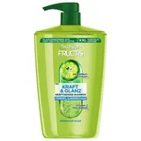 Garnier Fructis Kraft und Glanz kräftigendes Shampoo Grapefruitextrakt XXL, gibt dem Haar Kraft und Energie zurück, für stärkeres und glänzendes Haar, Maxi Format, 1000 ml