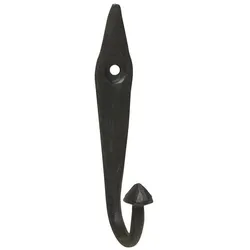 Chic Antique Ovaler Haken aus Eisen, schwarz