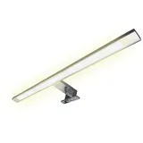 Kalb Material Für Möbel Spiegelleuchte warmweiß Silber