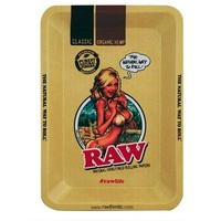 RAW 18601 Girl Mini Metal Rolling Tray-18,0 x 12,5 cm, Eisen