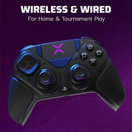 PDP Victrix Pro BFG Controller Schwarz/Lila für PS5/PS4/PC