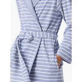 SCHIESSER Bademantel Feather Terry hellblau XL