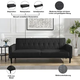dorel home Schlafsofa 3-Sitzer Polyester Beige