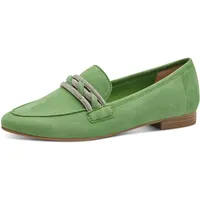 Marco Tozzi Slipper aus Leder Elegant, Grün 41 EU