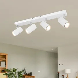 GLOBO Deckenlampe Spot 4 flammig 4x 4,5W rechteckig weiß