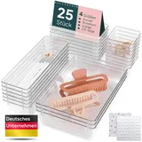 uandu Schubladen Organizer 25er Set 1-tlg. Transparent