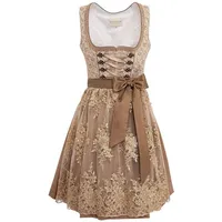 KRÜGER MADL & BUAM Trachtenkleid Midi Dirndl 2tlg. 60cm 115067 beige beige 40