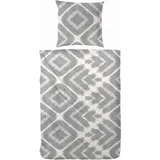 Primera Bettwäsche »Mako-Satin Bettwäsche Boho«, im natürlichen Boho Style grau