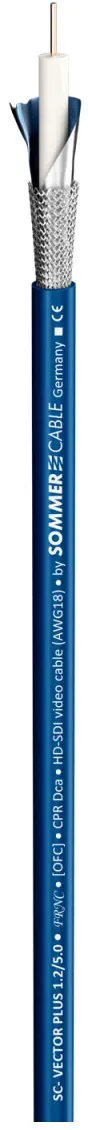 Videokabel SC-Vector (RCB) CPR-Version; 1 x 0,80; FRNC Ø 6,00 mm; 75 O; blau; Dca