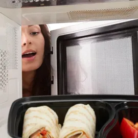 Relaxdays Meal Prep Boxen, 10er Set, 2 Fächer, mikrowellengeeignet, 800 ml, Kunststoff Essensbox mit Deckel, schwarz,