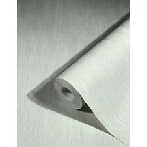 Marburg Vliestapete unifarben 70 cm x 10 m grau/weiß 34193
