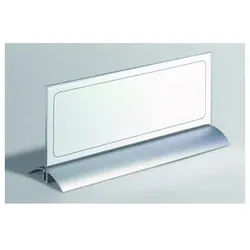 Durable Tisch-Namensschild Acryl/Alu transp. 105 x 297mm