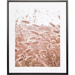 Bild mit Rahmen CREATIV HOME "Leinwandbild Grasblüten", bunt (farbe rahmen: schwarz, farbe bild(er): bunt), B:40cm H:50cm T:2,5cm, Bilder, mit Rahmen