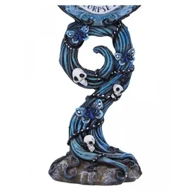 Nemesis Now Corpse Bride Kelch Emily 21 cm - Blau/Silber/Schwarz