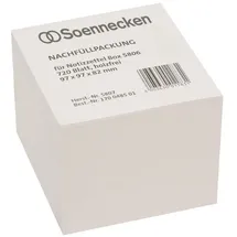 SOENNECKEN Zettelboxeinlage 5807 97x97x82mm weiß 720 Bl./Pack.