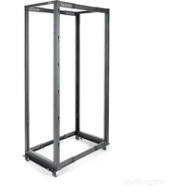 Startech 4POSTRACK42 Rack - Black