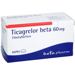 Ticagrelor Beta 60mg Filmtabletten 60 St