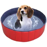 SPEED Doggy Pool Hunde POOL Hundepool 120x30cm Rot