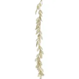 Atmosphera Créateur d'intérieur Goldene Blättergirlande mit Glitzer, 180 cm