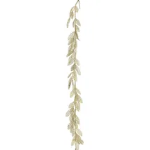 Atmosphera Créateur d'intérieur Goldene Blättergirlande mit Glitzer, 180 cm