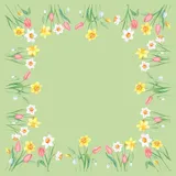Dunisilk MD Spring Melody 84x84 cm - Elegante Tischdecke | Packung (20 Stück)