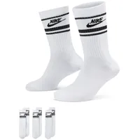 Nike Sportswear Dri-FIT Everyday Essential Crew-Socken White/Black/Black 34-38