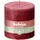 Bolsius Rustik Stumpenkerze 10 x 10 cm zartes rot