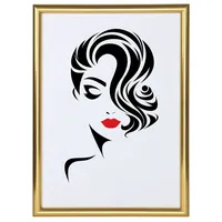 Ideal Trend Classic Leichter Kunststoffbilderrahmen mit Acrylglas Schutz ohne
