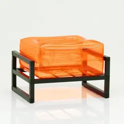 Mojow - Yomi Pouf aus orangefarbenem TPU