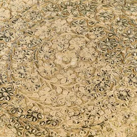 Beliani Beistelltisch NARRA Mango Holz Gold