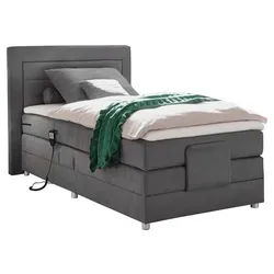 Boxspringbett Saba inkl. Topper ca. 120x200 cm Grau